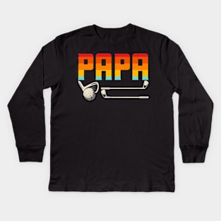 Papa Golf T Shirt For Women Men Kids Long Sleeve T-Shirt